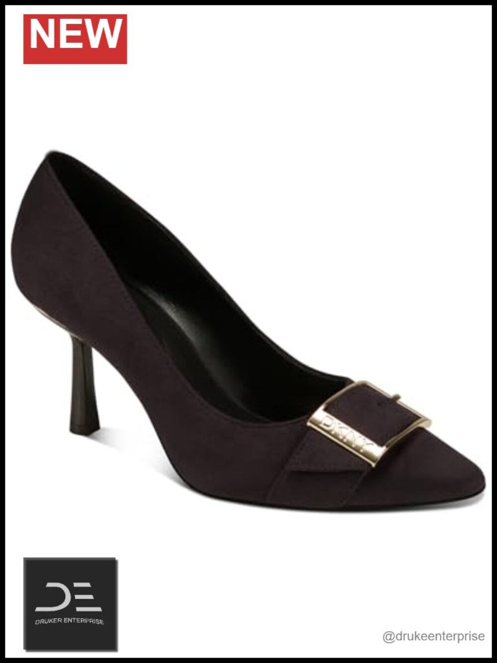 DKNY Women's Nashbrook Stiletto Pumps with Buckle Detail - Leather